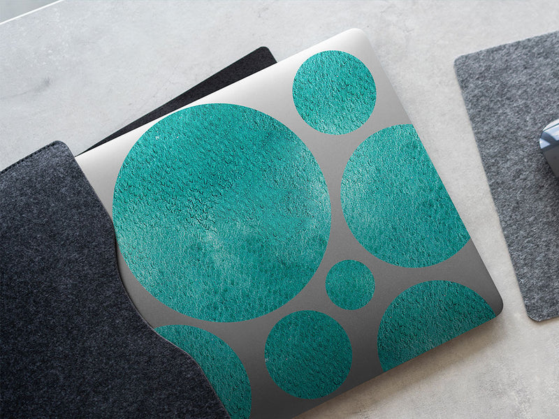 teal tang watercolor DIY Laptop Stickers
