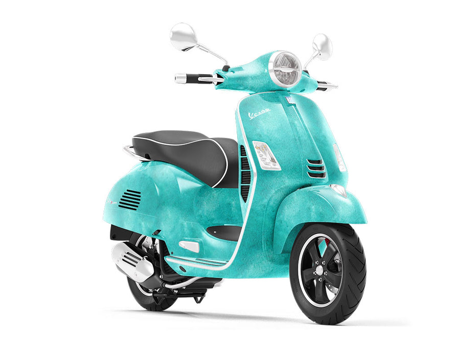 Teal Tang Watercolor Vespa Scooter Wrap Film