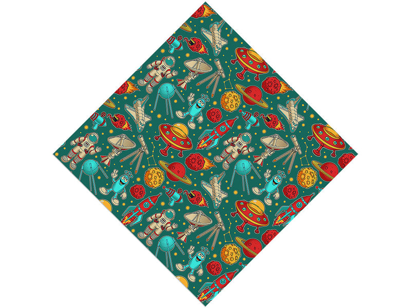 Teal Travelers Science Fiction Vinyl Wrap Pattern
