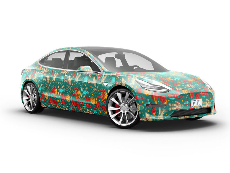 Teal Travelers Science Fiction Vehicle Vinyl Wrap