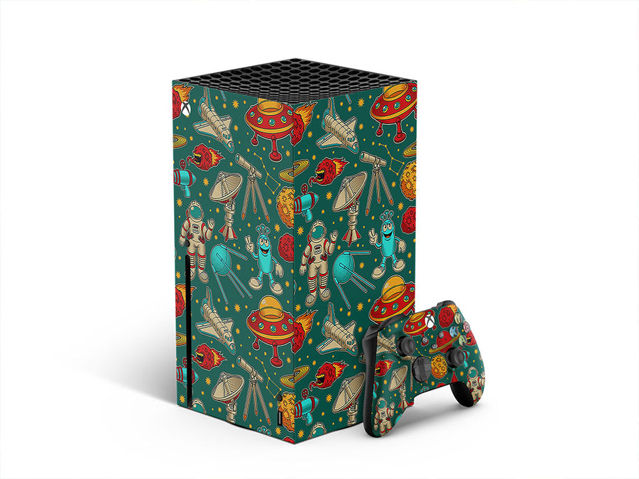 teal travelers science fiction XBOX DIY Decal