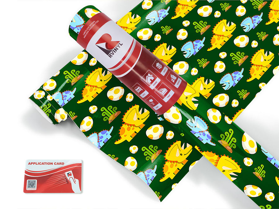 team triceratops dinosaur Craft Vinyl Roll