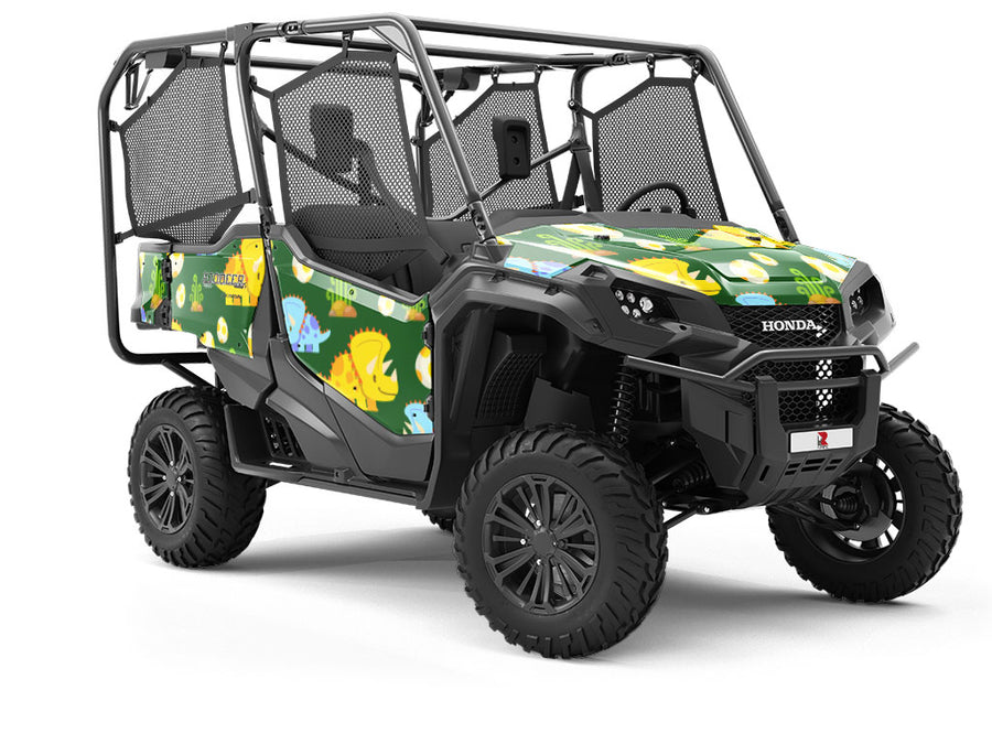 Team Triceratops Dinosaur Utility Vehicle Vinyl Wrap