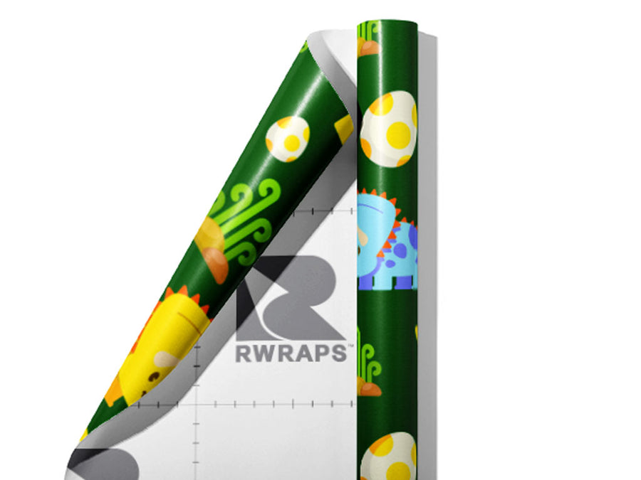Team Triceratops Dinosaur Wrap Film Sheets~Rwraps Series 914 Team Triceratops Dinosaur Scrolled Sheet~3