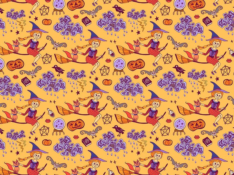 Teenage Spellcaster Witch Vinyl Wrap Pattern~Rwraps Series 914 Digitally Printed Vinyl Wrap~0