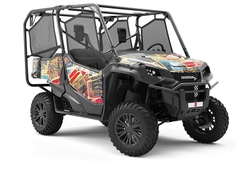 Telephone Pole Sticker Bomb Utility Vehicle Vinyl Wrap