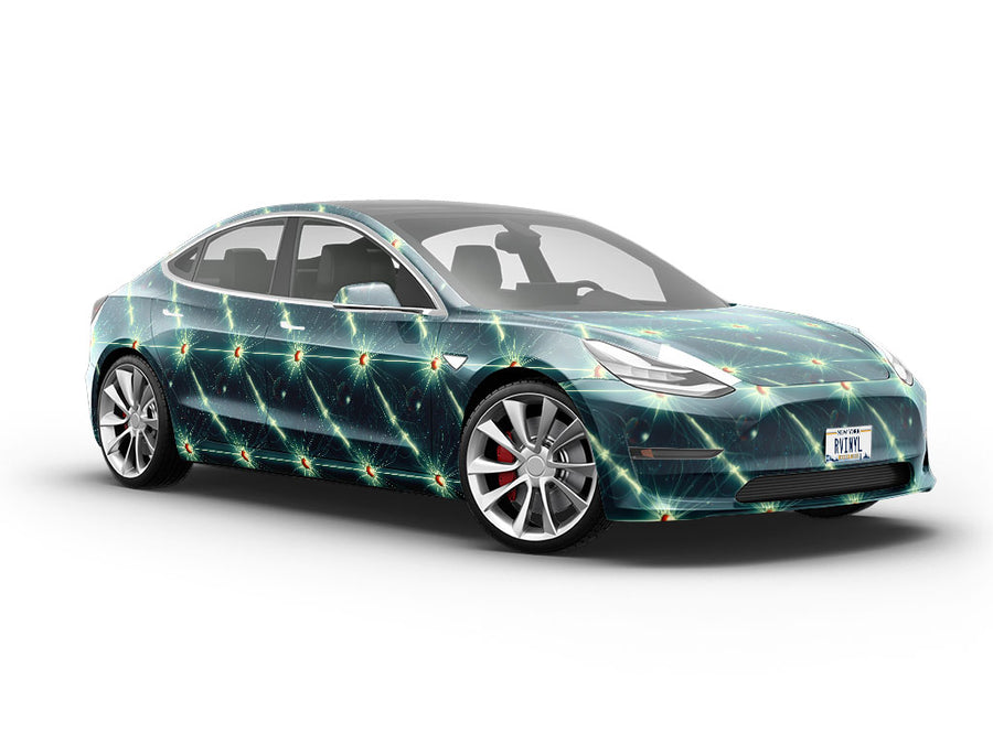 Teleportation Beam Science Fiction Vehicle Vinyl Wrap