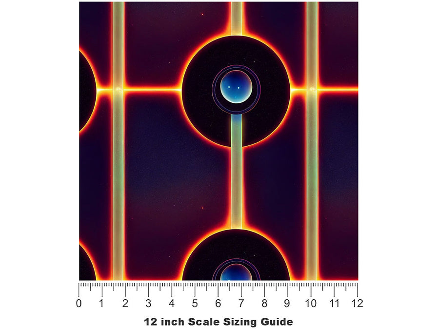 Telescopic Aim Science Fiction Vinyl Film Pattern Size 12 inch Scale~Rwraps Telescopic Aim Science Fiction Sizing Chart~2