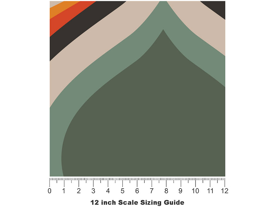 Ten Years After Retro Vinyl Film Pattern Size 12 inch Scale~Rwraps Ten Years After Retro Sizing Chart~2