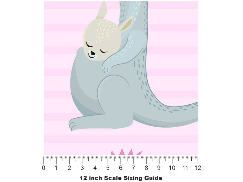 Tender Care Animal Vinyl Film Pattern Size 12 inch Scale~Rwraps Tender Care Animal Sizing Chart~2