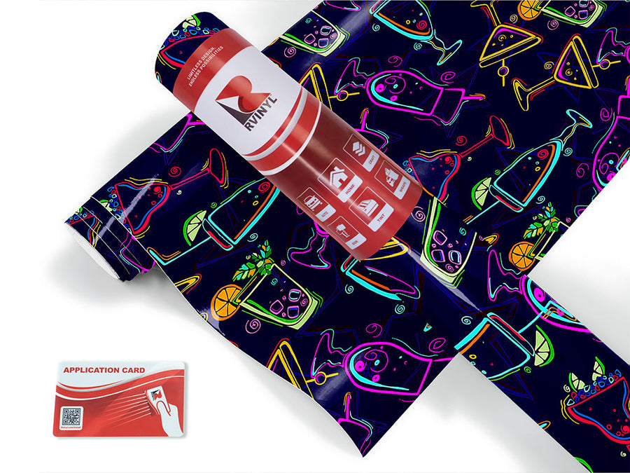 tequila negro alcohol Craft Vinyl Roll