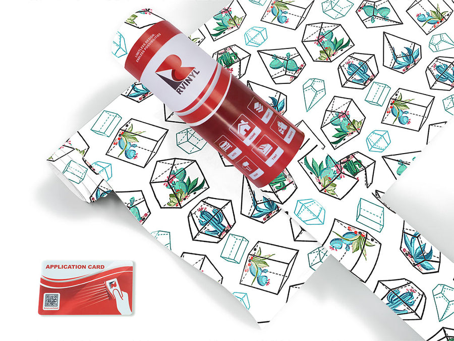 terrarium living cactus Craft Vinyl Roll