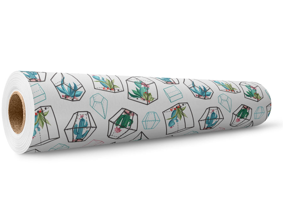 Terrarium Living Cacti Wrap Film Wholesale Roll~Rwraps Series 914 Digitally Printed Vinyl Roll~5