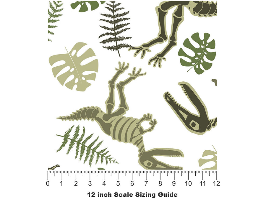 Terrible Lizard Dinosaur Vinyl Film Pattern Size 12 inch Scale~Rwraps Terrible Lizard Dinosaur Sizing Chart~2