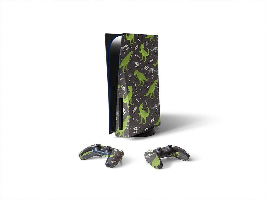 terrible tyrannosaurs dinosaur Sony PS5 DIY Skin