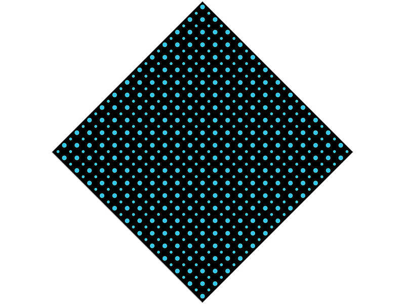 Terrific Teal Polka Dot Vinyl Wrap Pattern