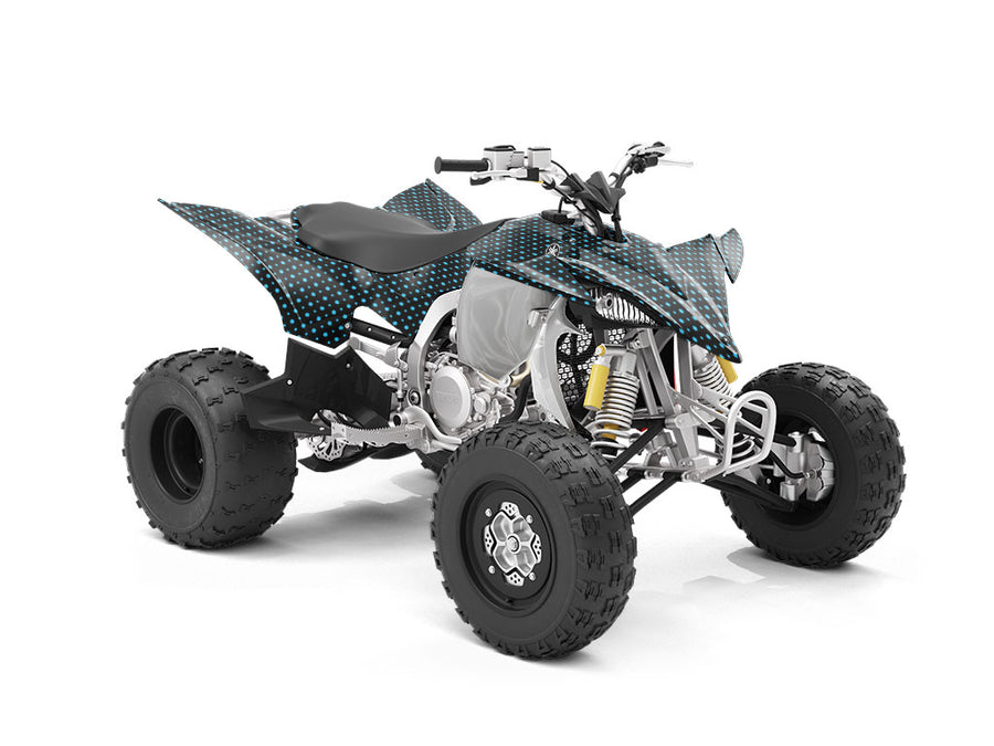 Terrific Teal Polka Dot ATV Wrapping Vinyl