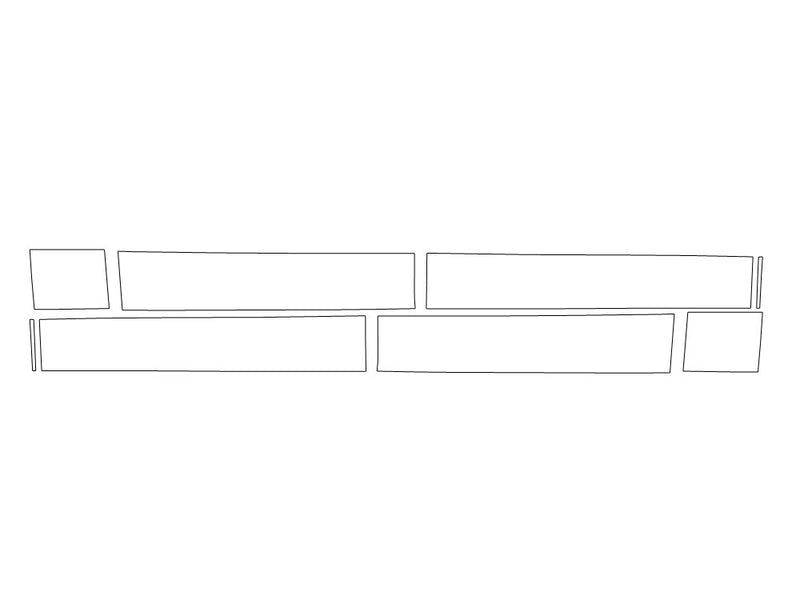 cybertruck Avery Dennison Clear Bra Door Cup Precut PPF Diagram