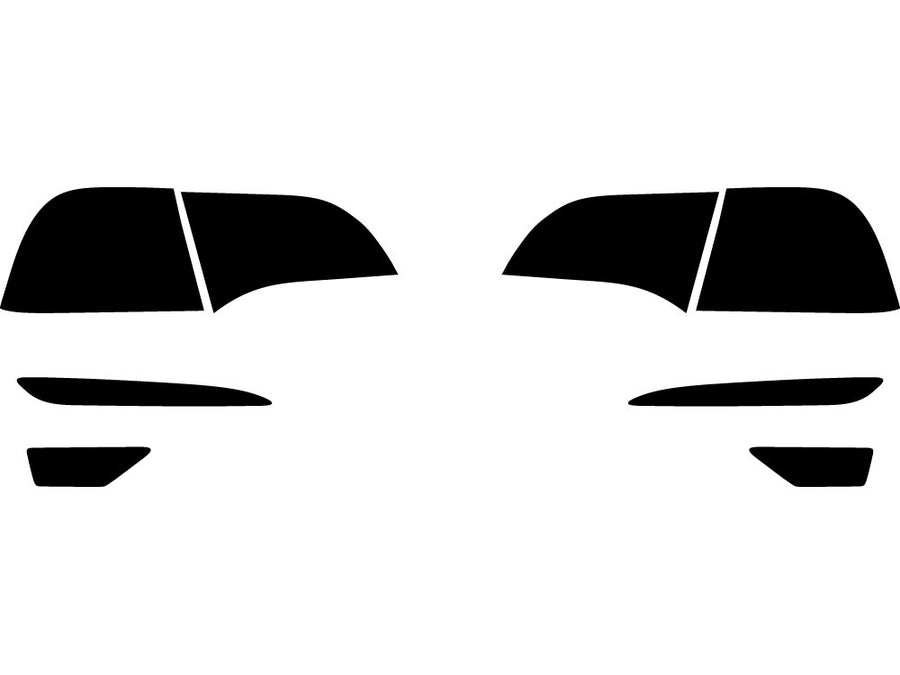 model 3 Precut Tail Light Tint Diagram