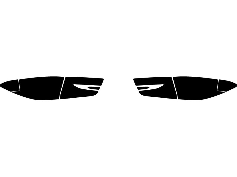 model s Precut Tail Light Tint Diagram