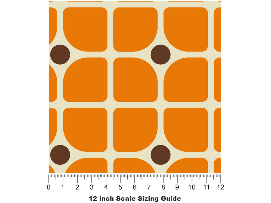 That Lady Retro Vinyl Film Pattern Size 12 inch Scale~Rwraps That Lady Retro Sizing Chart~2