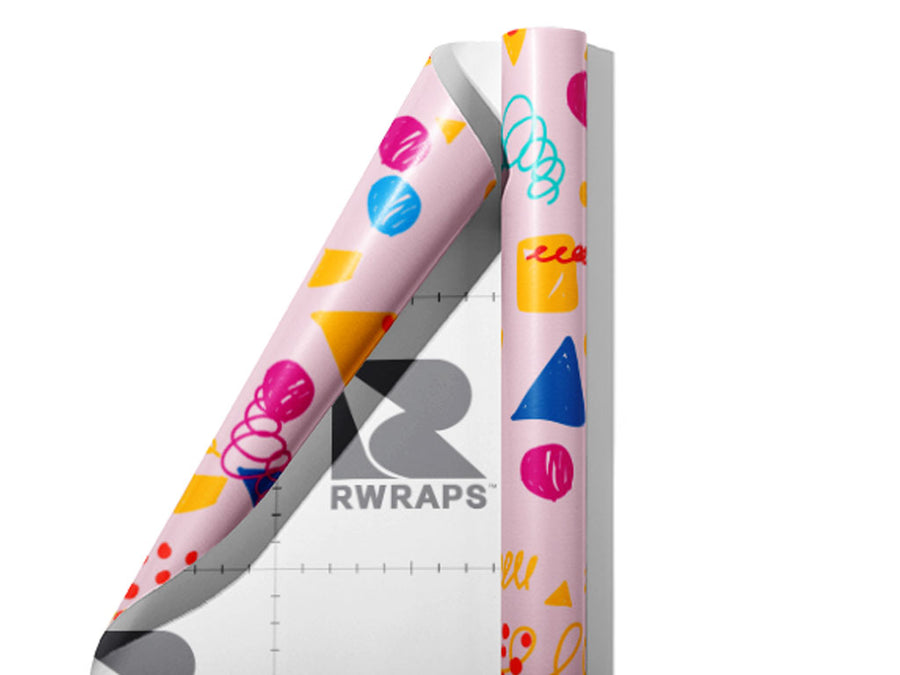 The Blonde Abstract Wrap Film Sheets~Rwraps Series 914 The Blonde Abstract Scrolled Sheet~3