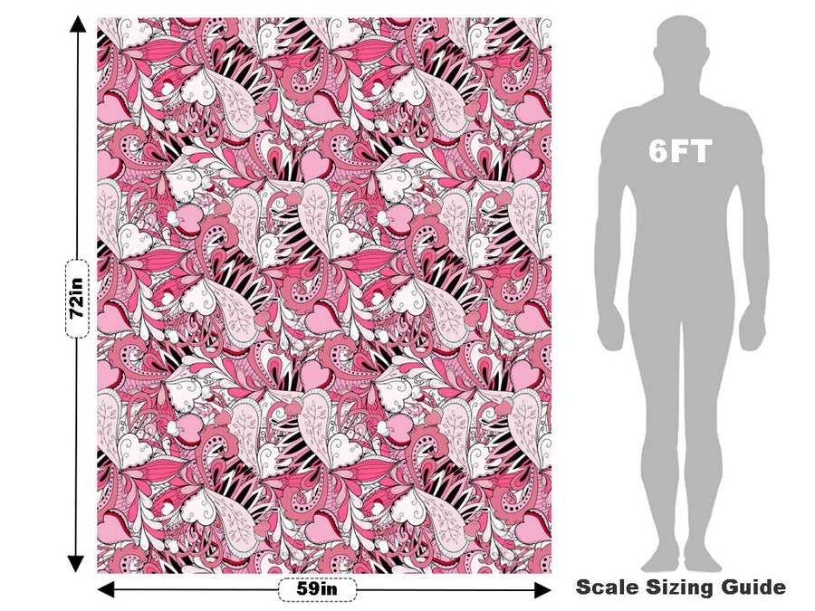 The Feminine Floral Vehicle Wrap Scale~Rwraps Series 914 The Feminine Floral Measurements~1