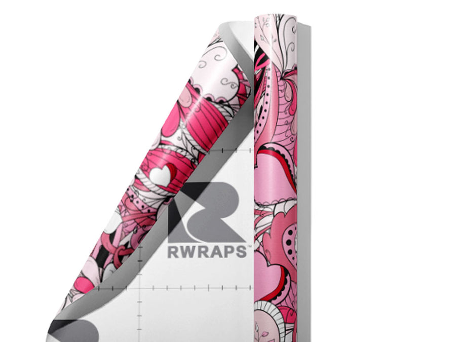 The Feminine Floral Wrap Film Sheets~Rwraps Series 914 The Feminine Floral Scrolled Sheet~3