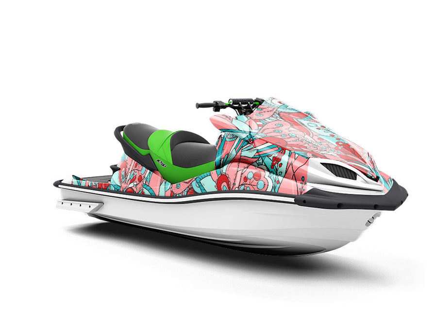 The Fever Floral Jet Ski Vinyl Customized Wrap