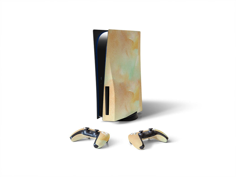 the flow watercolor Sony PS5 DIY Skin
