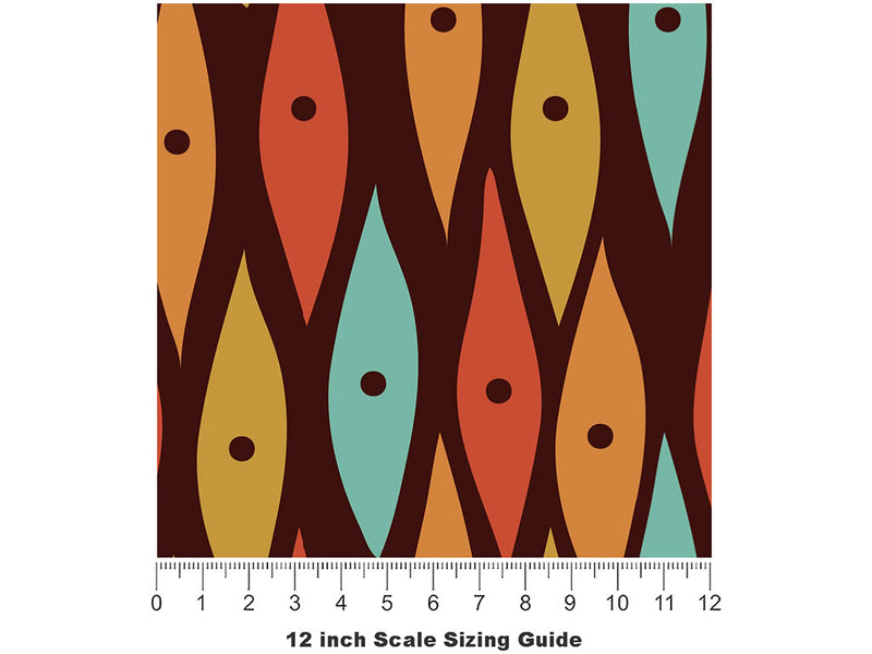 The Freak Retro Vinyl Film Pattern Size 12 inch Scale~Rwraps The Freak Retro Sizing Chart~2