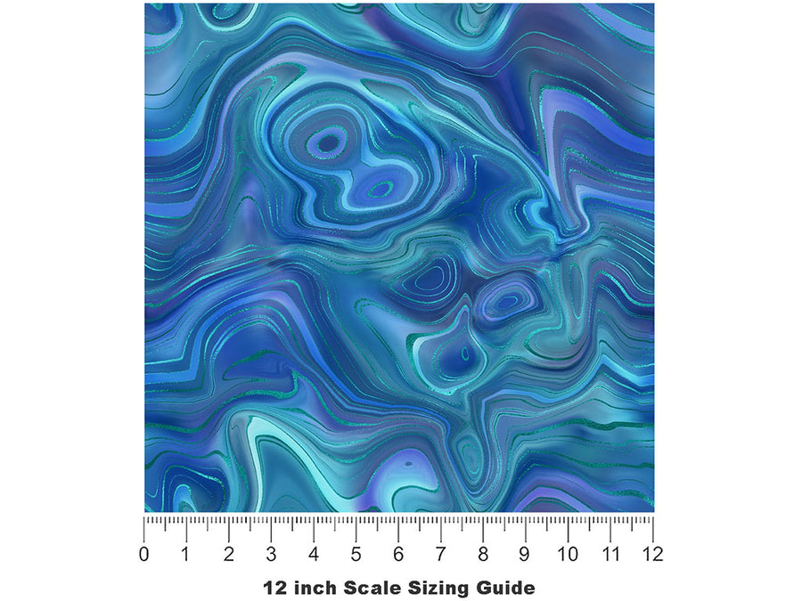 The Hirsch Gemstone Vinyl Film Pattern Size 12 inch Scale~Rwraps The Hirsch Gemstone Sizing Chart~2