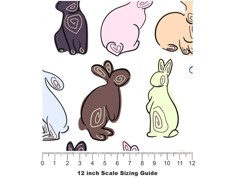The Hop Animal Vinyl Film Pattern Size 12 inch Scale~Rwraps The Hop Animal Sizing Chart~2