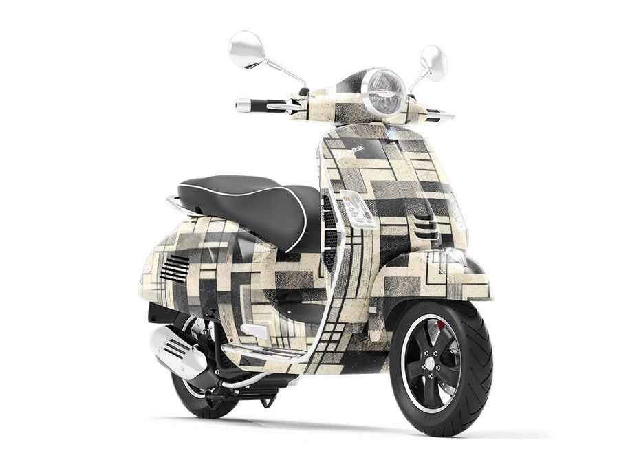 The Horizontal Art Deco Vespa Scooter Wrap Film