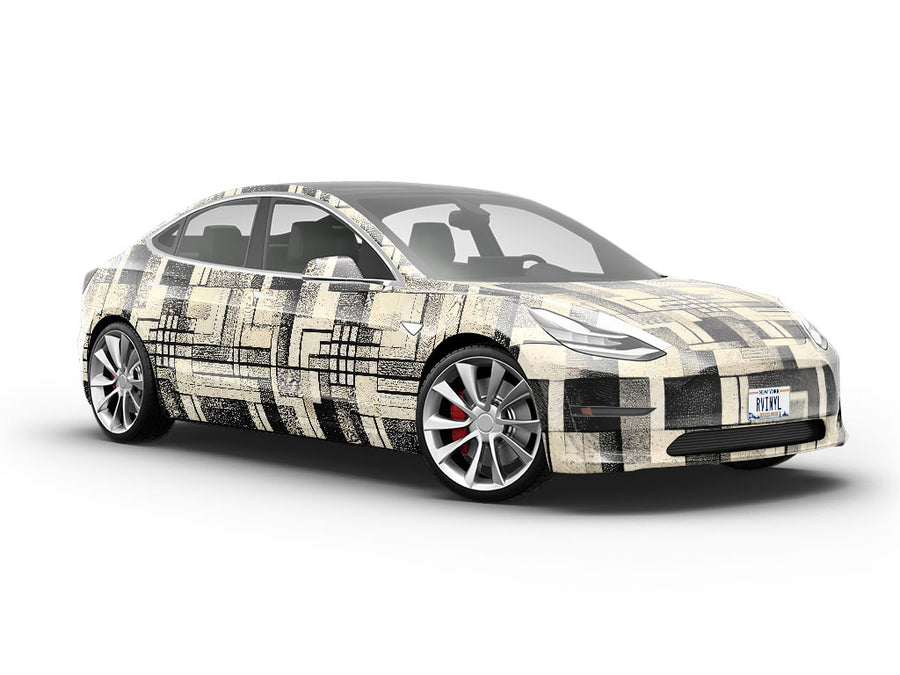 The Horizontal Art Deco Vehicle Vinyl Wrap