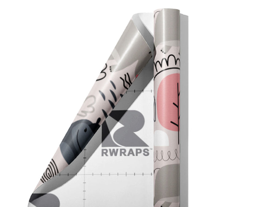 The Hunt Animal Wrap Film Sheets~Rwraps Series 914 The Hunt Animal Scrolled Sheet~3