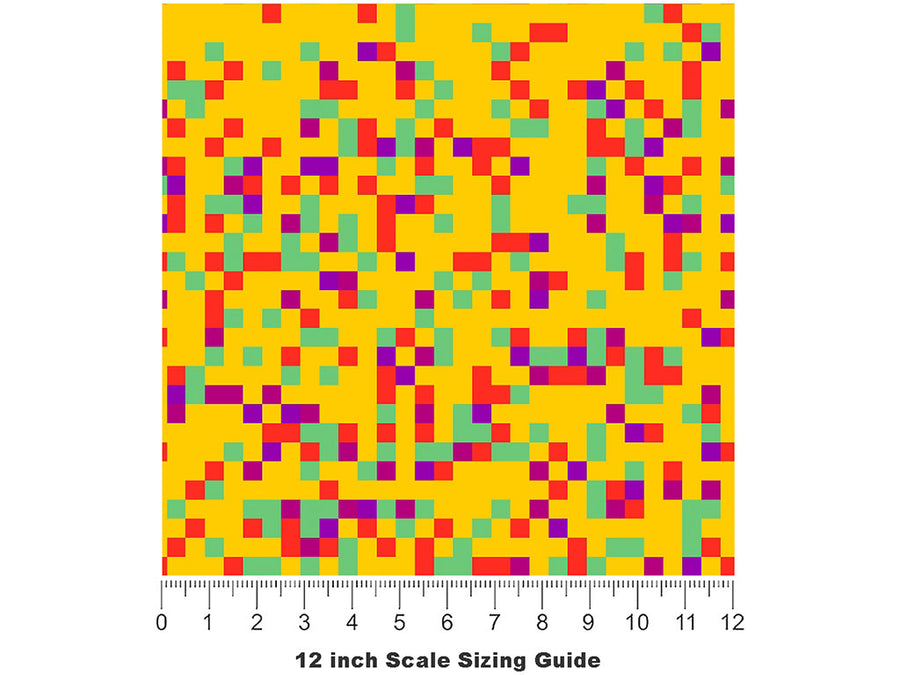 The Mikado Pixel Vinyl Film Pattern Size 12 inch Scale~Rwraps The Mikado Pixel Sizing Chart~2
