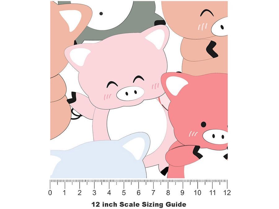 The Pen Animal Vinyl Film Pattern Size 12 inch Scale~Rwraps The Pen Animal Sizing Chart~2