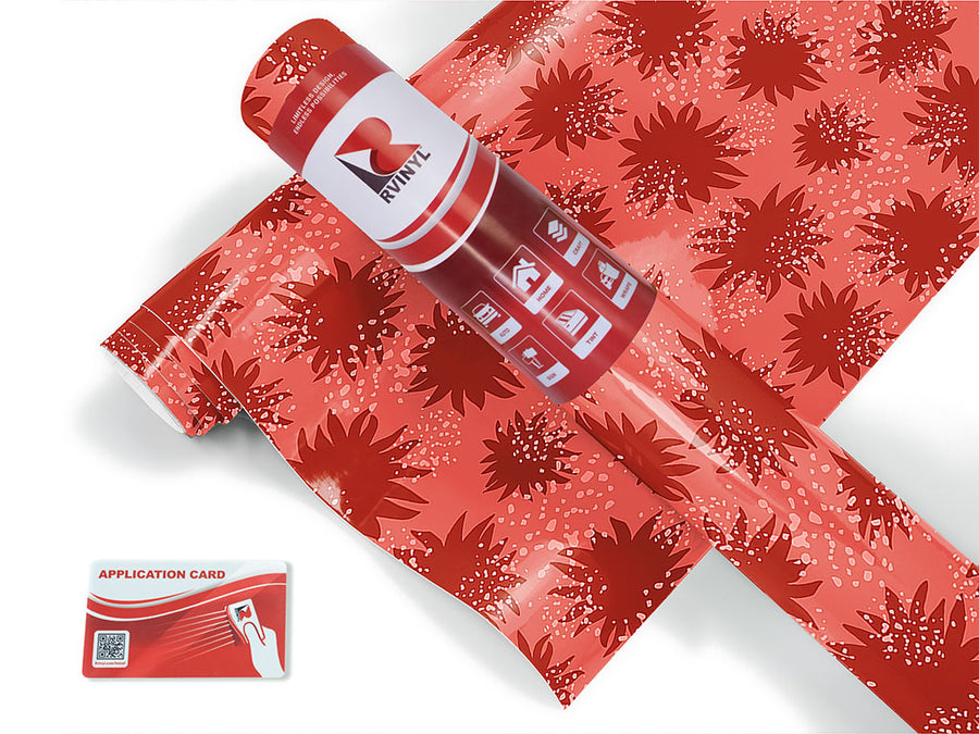 the redhead abstract geometric Craft Vinyl Roll