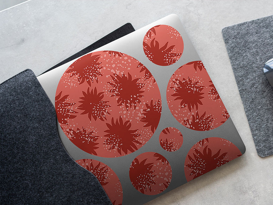 the redhead abstract geometric DIY Laptop Stickers