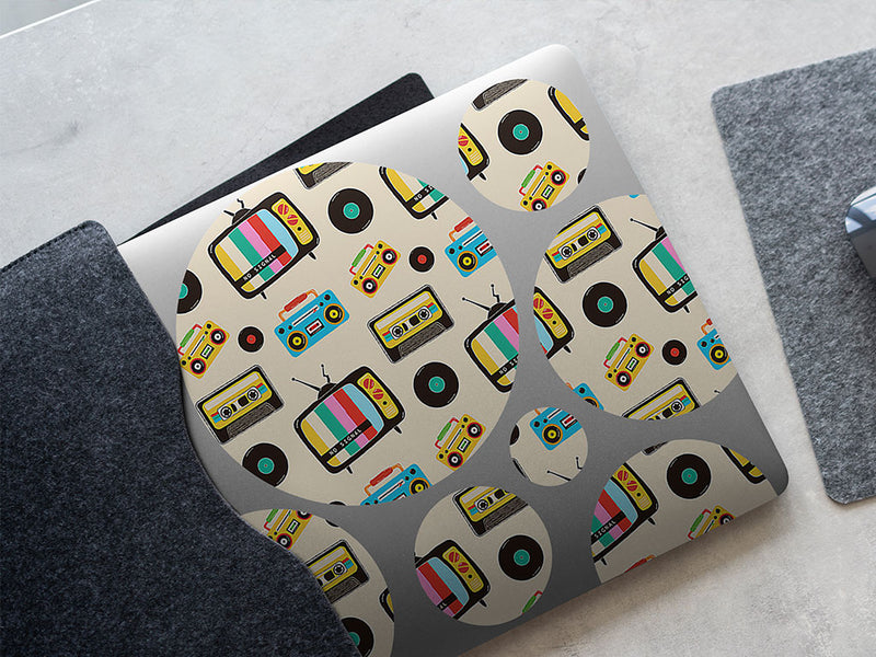 the tube retro DIY Laptop Stickers