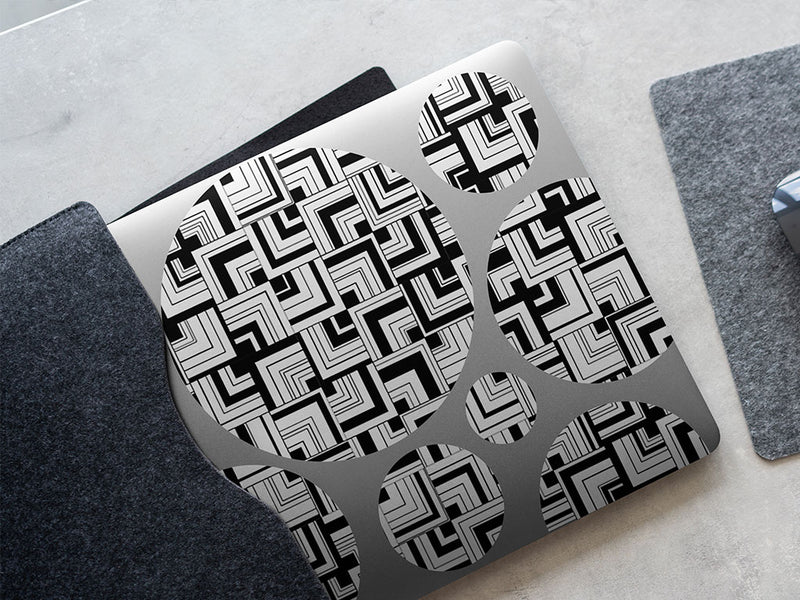 the vertical art deco DIY Laptop Stickers