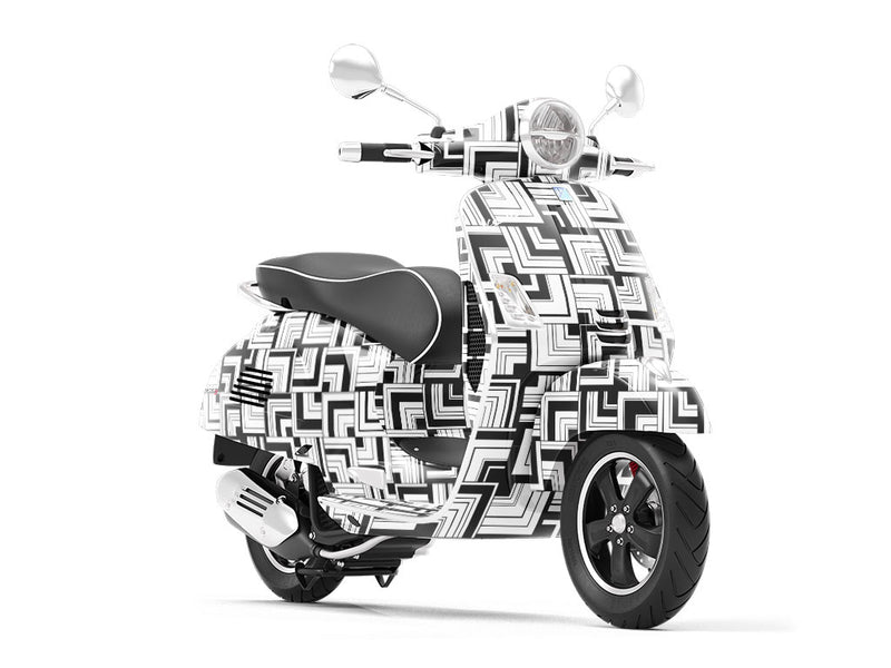 The Vertical Art Deco Vespa Scooter Wrap Film