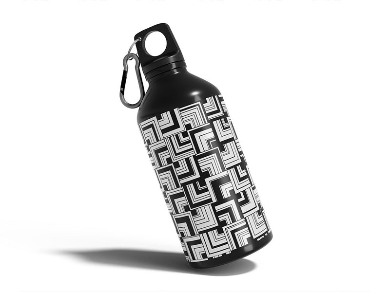 the vertical art deco Water Bottle DIY Stickers