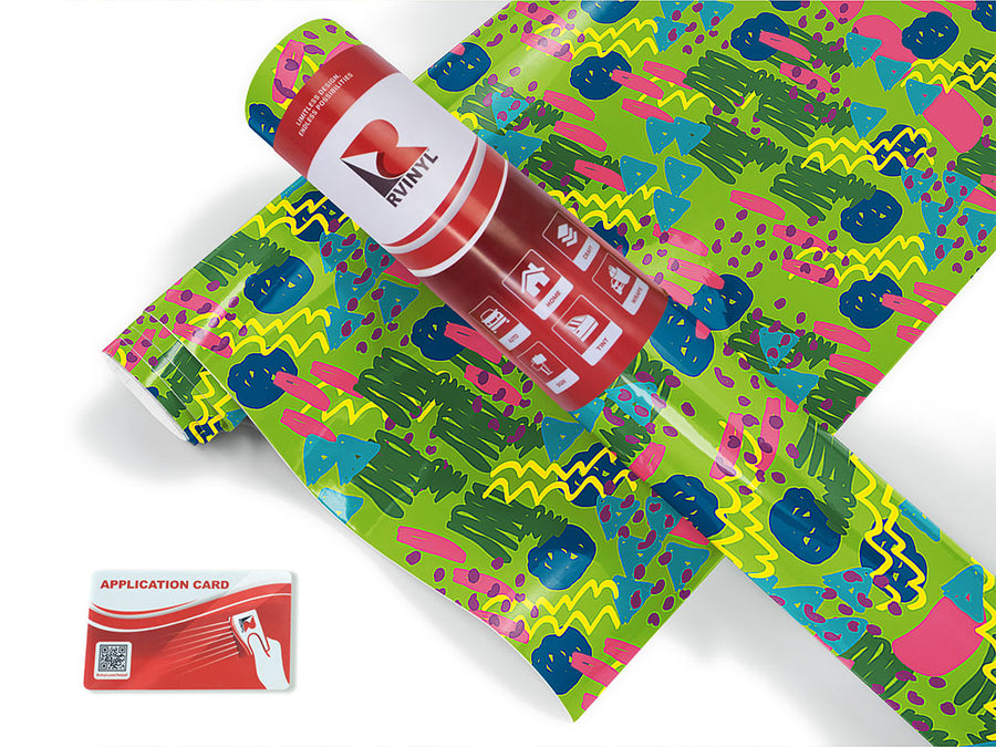 third day abstract geometric Craft Vinyl Roll