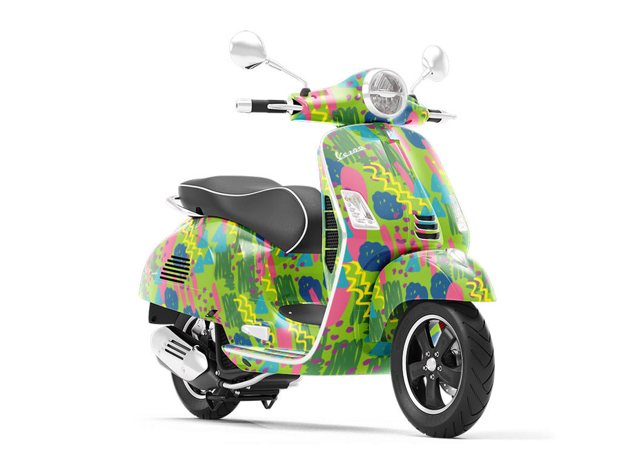 Third Day Abstract Vespa Scooter Wrap Film