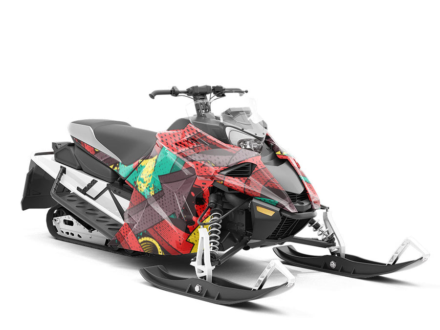 This Way Graffiti Custom Wrapped Snowmobile