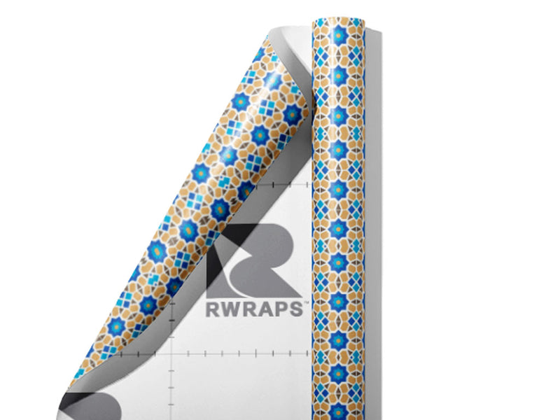 Thistle Tile Wrap Film Sheets~Rwraps Series 914 Thistle Tile Scrolled Sheet~4