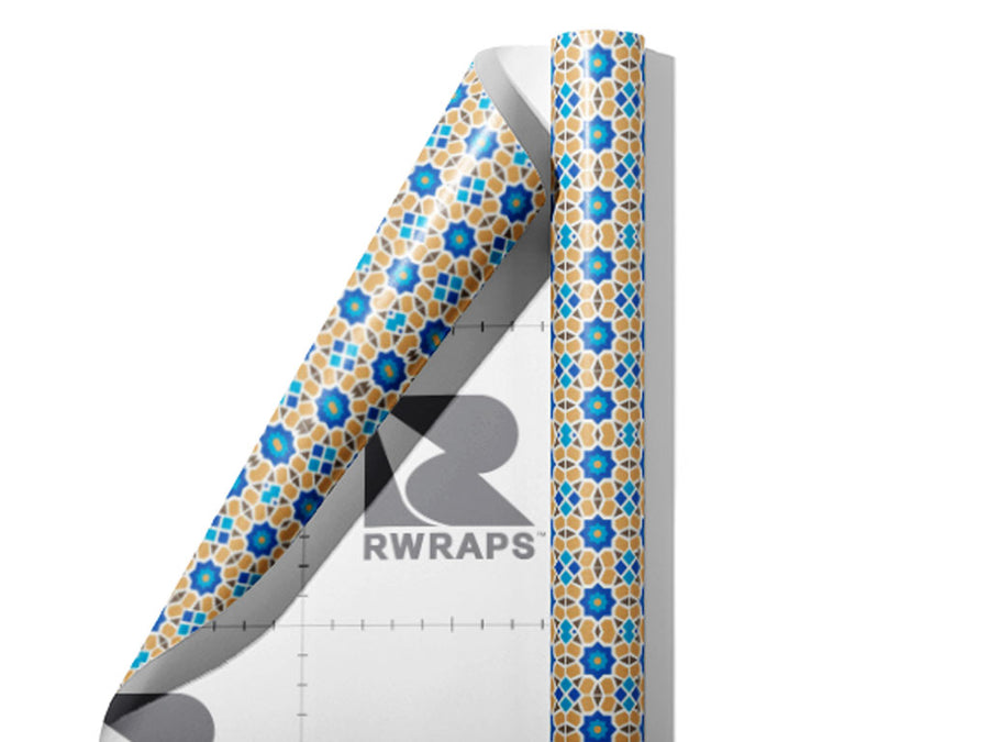 Thistle Tile Wrap Film Sheets~Rwraps Series 914 Thistle Tile Scrolled Sheet~4