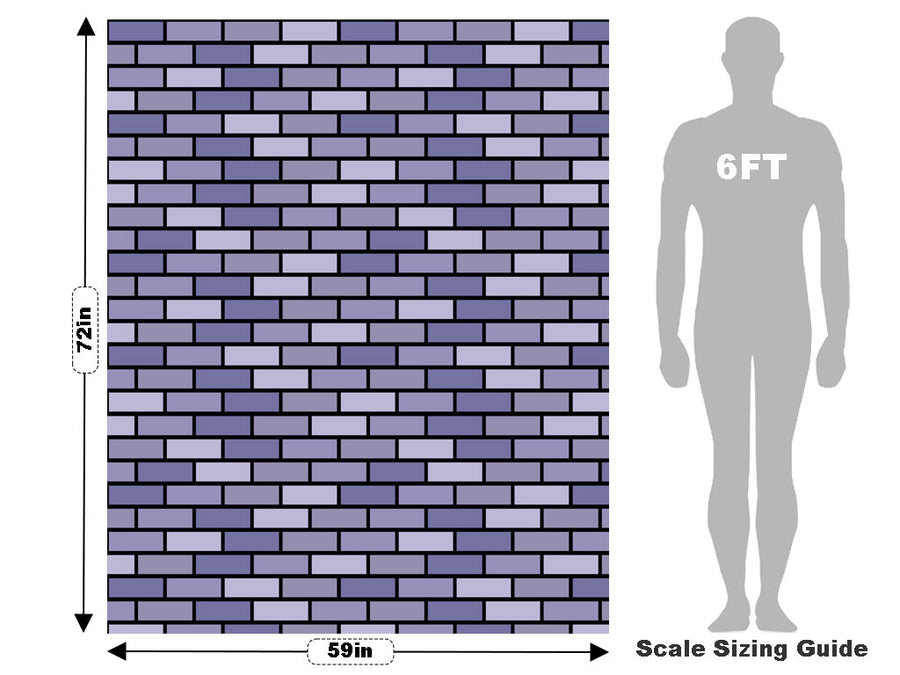 Thistle Purple Brick Vehicle Wrap Scale~Rwraps Series 914 Thistle Purple Brick Measurements~2